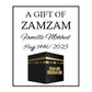 100pcs Custom A Gift Of Zam Zam Sticker Water Bottle Label Wedding Favours Hajj Umrah Mubarak Nikkah Adhesive Guest Gift Baptism