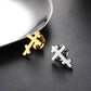 Dawapara Stainless Steel Orthodox Cross Women's Brooches Lapel Pin Religious Christian New Year Gift Minimalism Jewelry