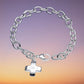 925 Sterling Silver Unique Cross Bracelets For Women Fashion Costume Jewelry 20cm 8inch Wedding Accessories Christmas Gifts