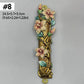 Jewish Mezuzah Case Cover Home Blessing Door Ornaments Delicate Enamel Flowers Embellished Crafts Jewish Traditional Holy Gifts