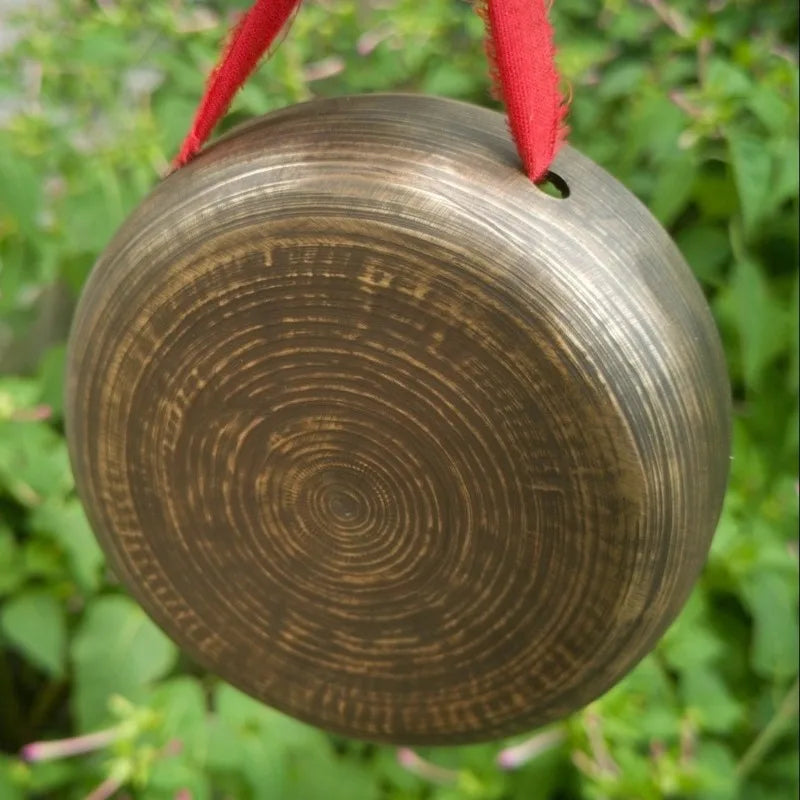 Bronze Cloud Gong Handmade High Volume Gongs Chinese Sound Therapy Practice Gongs Portable Handheld Gong Percussion Instrument