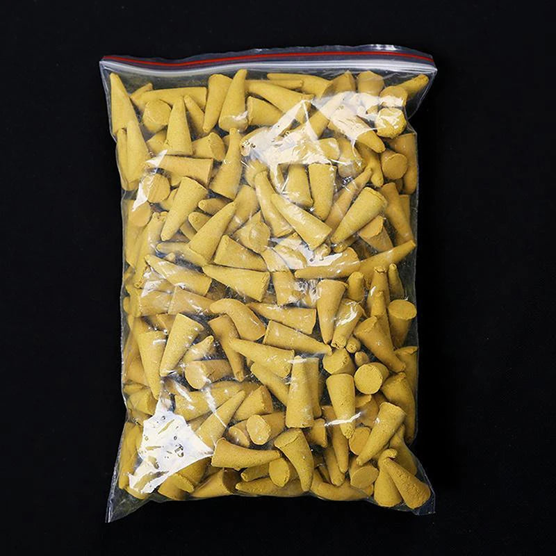 60PCS Bulk Incenses Aromatherapy Natural Small Incense Cones Fragrant Sandalwood Jasmine Lavender Tower Spices Cones