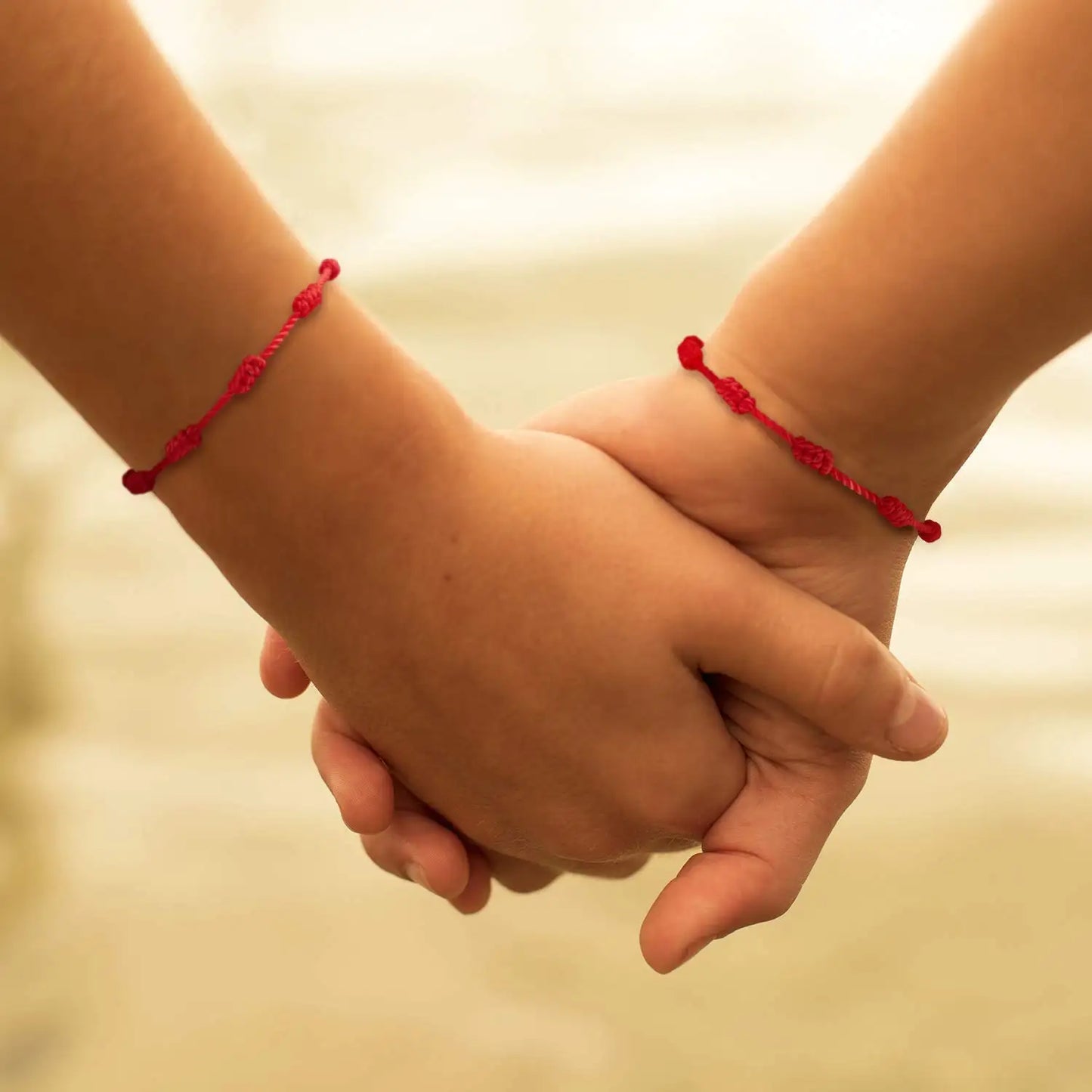 2 Pieces Red String Handmade Bracelets Black Cord Bracelet Adjustable Kabbalah Red Knot String Bracelet Amulet for Protection