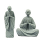 〔White〕Wishing Monk Buddhist Micro Landscape Stone Fish Tank Moss Landscaping Zen Oriental Aesthetics Garden Ornaments