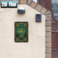 2D Flat, 1pc Large Print Ethiopian Bible in English - Complete Bible Book Suitable for, Church, Office Decor, Retro Metal  Sign