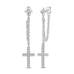 925 Sterling Silver Earrings Rings Necklaces Bracelets For Woman Cross Christianity Drop Earring Fit Charms DIY Fine Jewelry
