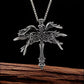 New Retro Six Winged Angel Cross Pendant Necklace keychain European American Unique Exaggerated Fashion Accessory Wholesale