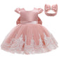 New Years Wedding Princess Dress For Girls Kid Vestidos Birthday One Year Dress Party Baptism Bow Clothes Christmas Costume 0-2Y