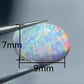 Synthesis Opal Cabochons Loose Gemstone Oval Fire Color Ring Face Flat Colorful Gemstone Cabochons Ring Setting DIY Jewelry