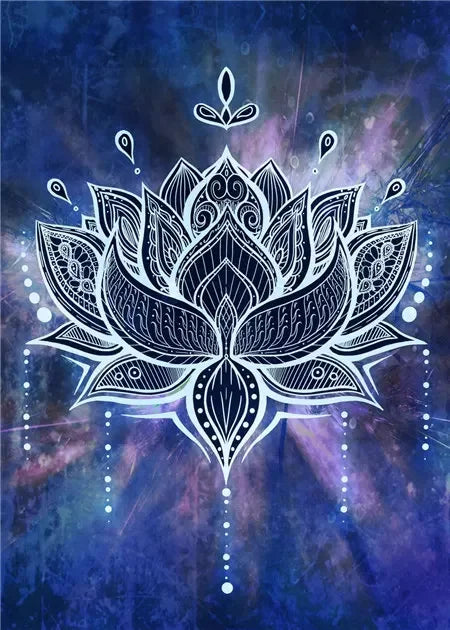 Indian Buddha Statue Meditation Chakra Mandala Print Art Canvas Poster for Living Room Decoration Home Wall Decor Picture