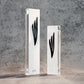 Custom Modern White Acrylic Mezuzah Case with Shin Logo Personalized Engraving Name/ Blessing Judaica Door Decor New Home Gift