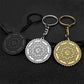 OM Yoga Lotus Flower Keychain Women Men Stainless Steel Gold Silver Color Buddha Mandala Meditation Spiritual Indian Jewelry
