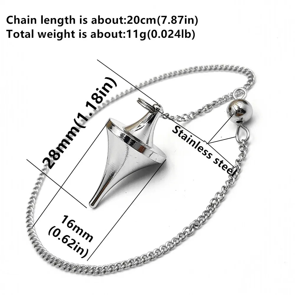 Pendulum - Brass Metal Dowsing & Divination Tool for Reiki Chakra & Metaphysical Spirituality Yoga Balancing Pendant
