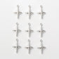 10pcs Silver Color Star Moon Cross Zinc Alloy Pendant For DIY Handmade Necklace Bracelet  Jewelry Making