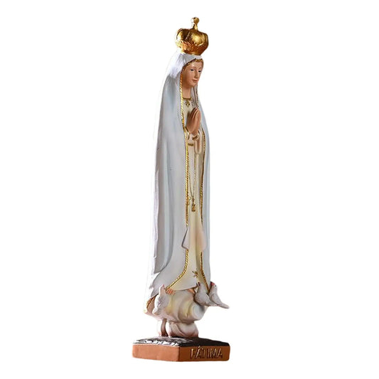 Blessed Mary Statue with on Her Head, 2.36x2.17x8.27 Inch Small