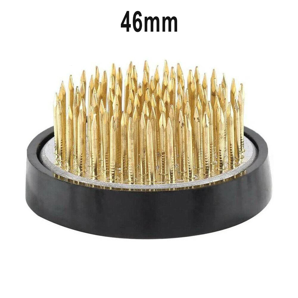 Round Ikebana Flower Frog With Gasket Art Fixed Arranging Tool Small Ikebana Kenzan Pin Frog Arrangements For Your Pot Lid Vase