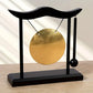 Retro Relaxation Desktop Gong Fortune Creative Copper Bell High Volume Wood Frame Feng Shui Metal Cymbals House Warming