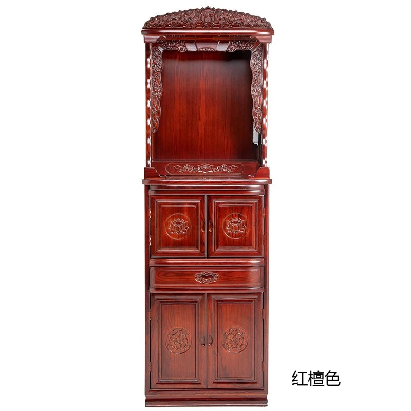 HT Fanti Chinese Style Buddha Shrine Cabinet Home Altar Offering Table Fairy Altar Incense Table God House Cabinet Buddha Altar
