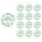 Happy Passover Jewish Holiday Stickers Labels Hebrew Celebration Stickers Flower Decoration
