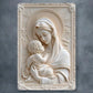 1pc 8x12" Vintage Aluminum Wall Art - Guadalupe Virgin Mary Retro Spanish Plaque, Golden Halo & Stars, Bohemian Style for Home