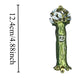 Handcrafted Enamel & Alloy Mezuzah Case with Kosher Scroll, Elegant Judaica Gift for Home Blessing & Doorpost Protection