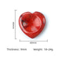 40mm Heart Crystal Worry Stone Palm Energy Therapy Reiki Healing Massage Quartz Meditation Pocket Gemstone Spiritual Thumb Flake