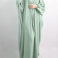 Muslim Prayer Garment Dress Wp,em Women Hijab Dress Abaya Hooded  Long Khimar Jilbab Burka Eid Abayas Gown Eid Niqab Ramadan