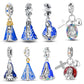 Charms Bead 925 Sterling Silver Virgin Mary Cross Pendant Bead Fit Original Bangle Bracelet DIY Fine Jewelry For Women Gift Hot