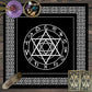 1pc Tarot card tablecloth, mysterious rune astrology altar cloth, witchcraft cabin decoration tablecloth, card game tablecloth