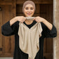Muslim Women's Loop Instant Hijab Scarf Premium Jersey Cotton Stretchable Triangle Scarf Islam Headscarf Wraps Veils Heaband