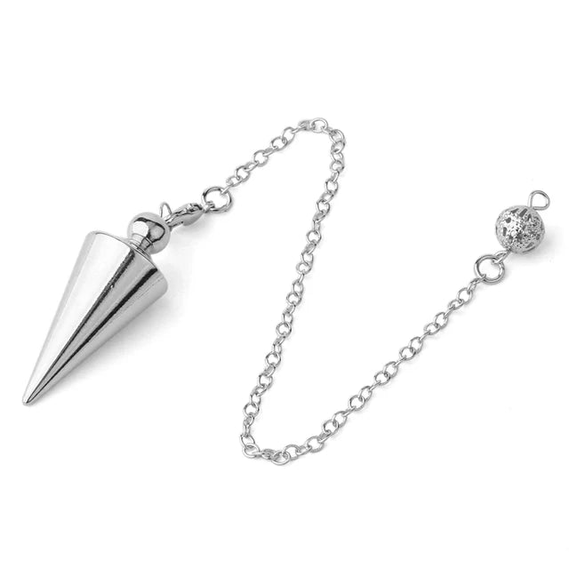 Cone 100% Copper Brass Metal Pendant Pendulum for Divination Dowsing Reiki Healing Egyptian Isis Pendulos Professional  A001