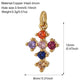 Goth Cross Chrams for Jewelry Making Supplies Golden Angel Charm Stainless Steel Long Chain Dijes Diy Necklace Earring Bracelet