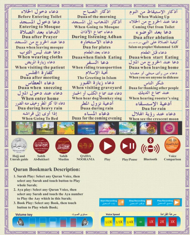 Musim Islamic Gifts Dua Quran Pen Reader Comes With E-book Quran Talking Pen Muslim Gift Learning in Daily Life Islamic Toys