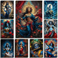 Hindu God Lord Krishna Shiva Ganesha Meditation Indian Traditional Artwork Poster Canvas Painting Wall Pictures Home Decor Gift