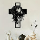 Religious Jesus Cross Iron Wall Art, Home Church Decor, Easter Christmas Gift for Christians