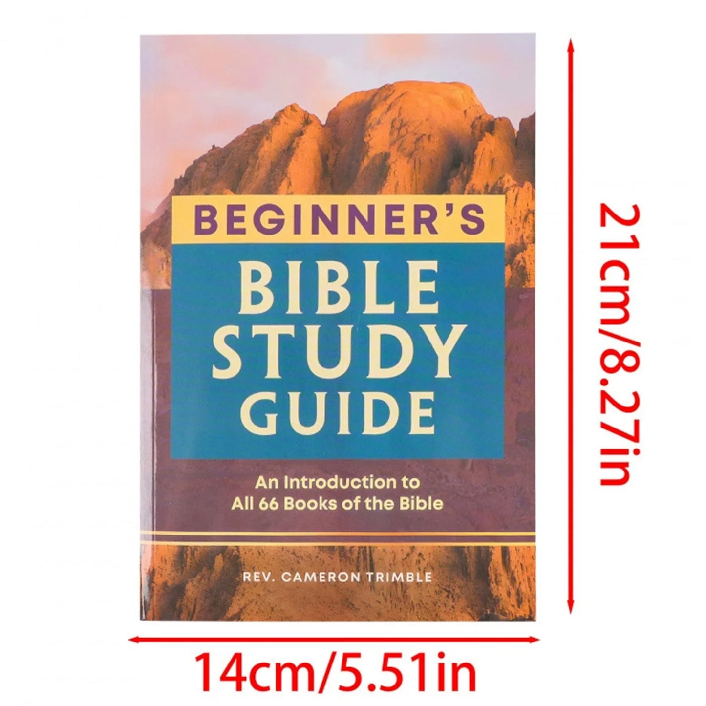 Bible Study Guide For Beginners With Mountain Cover Design Notebook Style Scripture Journal For Devotion Reading Plan And Notes