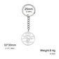 Jewish Chai Symbol of Life Symbol Keychain Stainless Steel Hebrew Letter Star of David Chai Pendant Keyring Amulet Jewelry Gift