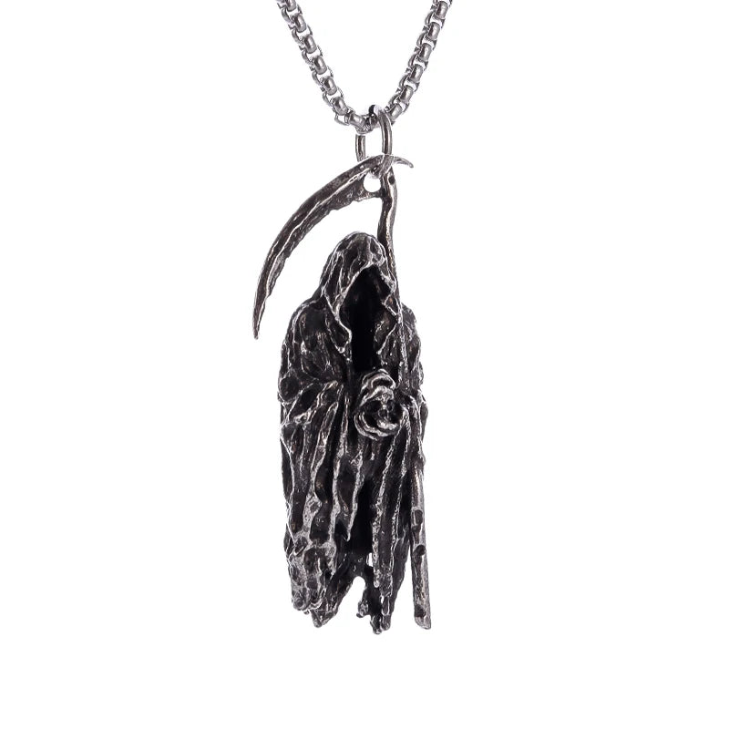 Classic Angel Pendant Necklace Handmade Seraph Prayer Pendant Long Chain Necklace Men Women Jewelry Anniversary Gift