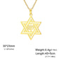 Jeshayuan Hebrew Chai Jewish Menorah Hanukkah Necklace for Women Star of David Stainless Steel Necklaces Amulet Jewelry Gift