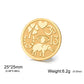 Dawapara Good Luck Symbols Brooch Elephant Clover Hoeseshoes Evil Eye Religious Spiritual Amulet Stainless Steel Lapel Pins
