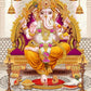 Religion Elephant God India Hinduism Ganesha Painting Canvas Durga Golden Zari Art Poster Prints Living Room Home Decor Pictures