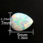 Synthesis Opal Cabochons Loose Gemstone Oval Fire Color Ring Face Flat Colorful Gemstone Cabochons Ring Setting DIY Jewelry