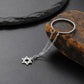 LIKGREAT Star of David Ring Jewish Hang Pendant Rings Stainless Steel Tetragram Cross Jewelry Jewish Gift for Women Men Gifts