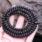 Natural Ebony Tibetan Prayer Turning Wheel Six-Character 8Mm 108 Beads Mara Necklace Rosary Beads