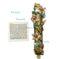 Handcrafted Enamel & Alloy Mezuzah Case with Kosher Scroll, Elegant Judaica Gift for Home Blessing & Doorpost Protection