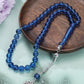 1 Islamic prayer counting bracelet | 45 acrylic beads | Rotatable silver Arabic pattern pendant | Unisex prayer tool