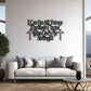 One Piece Metal Wall Art Bible Verse 'I Can Do All Things Through Christ Who Strengthens Me' Wall & Home Decor