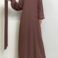 Hot Selle Simple Style Moroccan Dresses Kaftan Turkey Solid Color Gulf Abayas Islamic Women Long Dress Muslim Saudi Robe Ramadan