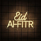 Eid Mubarak Led Neon Sign, Warm White Letter Icon, Suitable For Home And Bedroom Decor, Usb Powered, Ramadan Party Gifts.