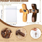 20-100Pcs Wooden Cross Fidget with Organza Bags Prayer Cross for Hand Handmade Pocket Wood Crosses Christian Encouragement Gift